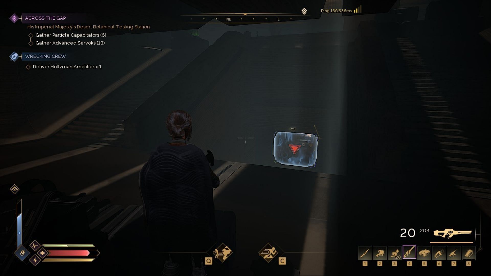 Secret room is under the stairway of Imperial Station 2 (Image via Funcom)